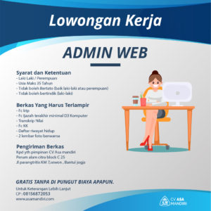 LOWONGAN – ADMIN WEBSITE